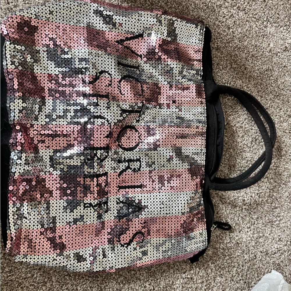 Victoria's Secret Pink and Black Tote Bag